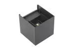 OPRAWA MISSOURI-K, LED, 7W, 540lm, CCT, AC220-240V, IP54, KWADRAT, SZARY