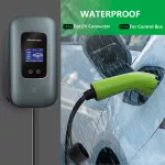 Qoltec Stacja ładowania EV Typ2 do samochodu elektrycznego i hybryd |  3 fazy | 22kW | 32A | Wi-fi | LCD | RFID | Smart life | TUYA | Wallbox | 5m