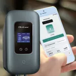 Qoltec Stacja ładowania EV Typ2 do samochodu elektrycznego i hybryd |  3 fazy | 22kW | 32A | Wi-fi | LCD | RFID | Smart life | TUYA | Wallbox | 5m