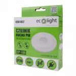 Czujnik ruchu PIR ultra soniczny SLIM CP-18B Biały 360st N/T max 2000W detekcja ruchu i dźwięku