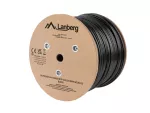 KABEL LAN SFTP KAT.6A 305M DRUT OUTDOOR CU CZARNY FLUKE PASSED LANBERG