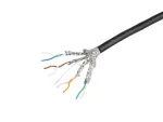KABEL LAN SFTP KAT.6A 305M DRUT OUTDOOR CU CZARNY FLUKE PASSED LANBERG