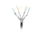 KABEL LAN SFTP KAT.6A 305M DRUT OUTDOOR CU CZARNY FLUKE PASSED LANBERG