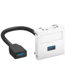 MTG-U3A F RW1 Wspornik multimedia USB3.0 A-A z przewodem, gniazdo-gniazdo
