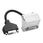MTS-DVI F RW1 Wspornik multimedia DVI z przewodem, gniazdo-gniazdo