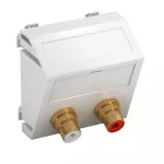 MTS-2R F RW1 Wsp. multimedia Audio-Cinch 2x złączki, gniazdo-gniazdo