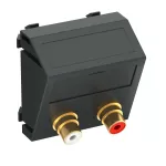 MTS-2R F SWGR1 Wsp. multimedia Audio-Cinch 2x złączki, gniazdo-gniazdo