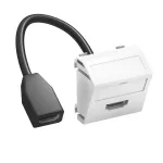 MTS-HD F RW1 Wspornik multimedia HDMI z przewodem, gniazdo-gniazdo