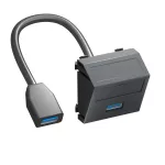 MTS-U3A F SWGR1 Wspornik multimedia USB3.0 A-A z przewodem, gniazdo-gniazdo