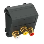 MTS-12R F SWGR1 Wsp. multimedia Audio / Video 3x złączki, gniazdo-gniazdo