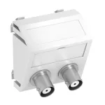 MTS-2BC F RW1 Wspornik multimedia Audio-BNC 2x złączki, gniazdo-gniazdo