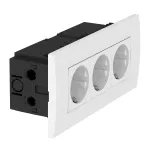 SDE-RW D0RW3 Puszka instalacyjna z gniazdem potrójnym Modul 45