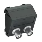 MTS-2BC F SWGR1 Wspornik multimedia Audio-BNC 2x złączki, gniazdo-gniazdo
