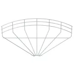 GRB 90 140 FT Łuk 90° korytka siatkowego