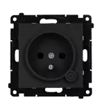 Simon 55 GO WMDS-TEGZ1W-149 Gniazdo z uziemieniem Wi-Fi z przyciskiem i wbudowanym pomiarem energii, sterowany smartfonem – SOCKET 1x16 A, 230 V, (moduł); Czarny mat