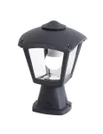 Oprawa ogrodowa MIKROLOT/ANNA CLEAR E27 wys.385 mm, szer.220 mm IP55 czarna / tworzywo sztuczne