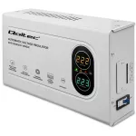 Qoltec Automatyczny Stabilizator napięcia AVR 3000VA | 1800W | Compact | Toroidalny transformator 