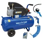 ADLER KOMPRESOR  50l AD 2050-50-8BAR 230V Z ZESTAWEM AKCESORIÓW
