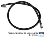 ADLER WĘŻYK DO PISTOLETU Z MANOMETREM 100cm 1/4Z