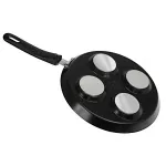 KINGHOFF PATELNIA DO SMAŻENIA JAJEK ALUMINIUM CZARNY MARMUREK 24cm