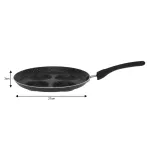 KINGHOFF PATELNIA DO SMAŻENIA JAJEK ALUMINIUM CZARNY MARMUREK 24cm