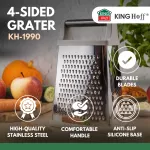 KINGHOFF TARKA DO WARZYW 4-STRONNA STAL NIERDZEWNA