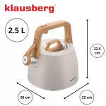 KLAUSBERG CZAJNIK TRADYCYJNY 2.5L BEŻOWY