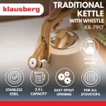 KLAUSBERG CZAJNIK TRADYCYJNY 2.5L BEŻOWY