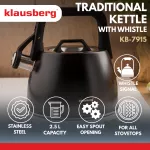 KLAUSBERG CZAJNIK TRADYCYJNY 2.5L CZARNY