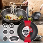 KLAUSBERG PATELNIA 28cm  POWŁOKA NON-STICK HONEYCOMB 3-WARSTWY STAL 304 PFOA-FREE