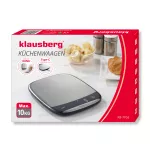 KLAUSBERG WAGA KUCHENNA LED 10kg DOKŁADNOŚĆ 1g USB-C TAROWANIE
