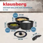 KLAUSBERG ZESTAW GARNKÓW 5 ELEMENTÓW ALUMINIUM ODCZEPIANA RĄCZKA