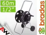 BRADAS BĘBEN WÓZEK NA WĄŻ OGRODOWY NA KOŁACH 60mb1/2  DROP .