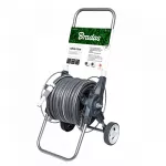 BRADAS BĘBEN WÓZEK NA WĄŻ OGRODOWY ZESTAW 50mb 1/2" NA KOŁACH WHITE SILVER PLUS KARTA