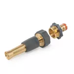 BRADAS DYSZA REGULOWANA MOSIĘŻNA GW 3/4" Z PRZYŁĄCZEM NA KRAN GZ 3/4" 10cm BRASS SOFT