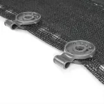 BRADAS KLIPS DO MOCOWANIE SIATEK CIENIUJĄCYCH SZARY /10szt. BUNGEE CORD CLIPS