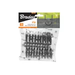BRADAS KLIPS DO MOCOWANIE SIATEK CIENIUJĄCYCH SZARY /10szt. BUNGEE CORD CLIPS