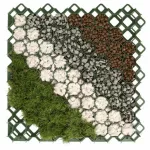 BRADAS KRATKA OGRODOWA ZIELONA 40mm /60cm x 60cm MULTI GRID