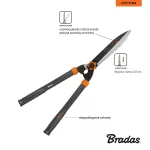 BRADAS NOŻYCE DO ŻYWOPŁOTU V-SERIES-P OSTRZE PROSTE
