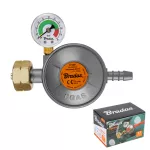 BRADAS REDUKTOR GAZOWY Z MANOMETREM I ZAWOREM BEZPIECZEŃSTWA EFV 37 mbar / 1,5 kg/h / 9 mm / PUDEŁKO
