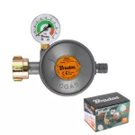 BRADAS REDUKTOR GAZOWY Z MANOMETREM I ZAWOREM BEZPIECZEŃSTWA EFV 50 mbar 1,5 kg/h G1/4" -LH  PUDEŁKO