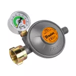 BRADAS REDUKTOR GAZOWY Z MANOMETREM I ZAWOREM BEZPIECZEŃSTWA EFV 50 mbar 1,5 kg/h G1/4" -LH  PUDEŁKO