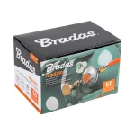 BRADAS REDUKTOR GAZOWY Z MANOMETREM I ZAWOREM BEZPIECZEŃSTWA EFV 50 mbar 1,5 kg/h G1/4" -LH  PUDEŁKO