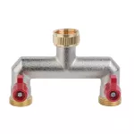 BRADAS ROZDZIELACZ 2-DROŻNY GZ 3/4" MOSIĄDZ