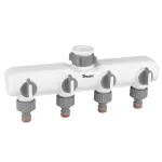 BRADAS ROZDZIELACZ 4-DROŻNY Z GW 1"-3/4" Z ZAWORAMI /WHITE LINE