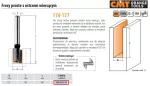 CMT FREZ HM D=12 I=40 L=90 S=8 PROSTY Z OSTRZEM WIERCĄCYM.