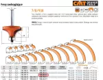 CMT FREZ HM R= 3 D=18,7 I=12,7 S=8 ZAOKRĄGLAJĄCY Z ŁOŻYSKIEM.