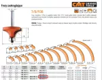 CMT FREZ HM R= 3,2 D=19,1 I=12,7 S=8 ZAOKRĄGLAJĄCY Z ŁOŻYSKIEM. ...