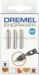 DREMEL BIT WĘGLOWY DO GRAWER. 3szt.