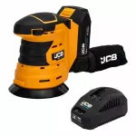 JCB SZLIFIERKA MIMOŚRODOWA 18V 125mm  1x2,0Ah TORBA